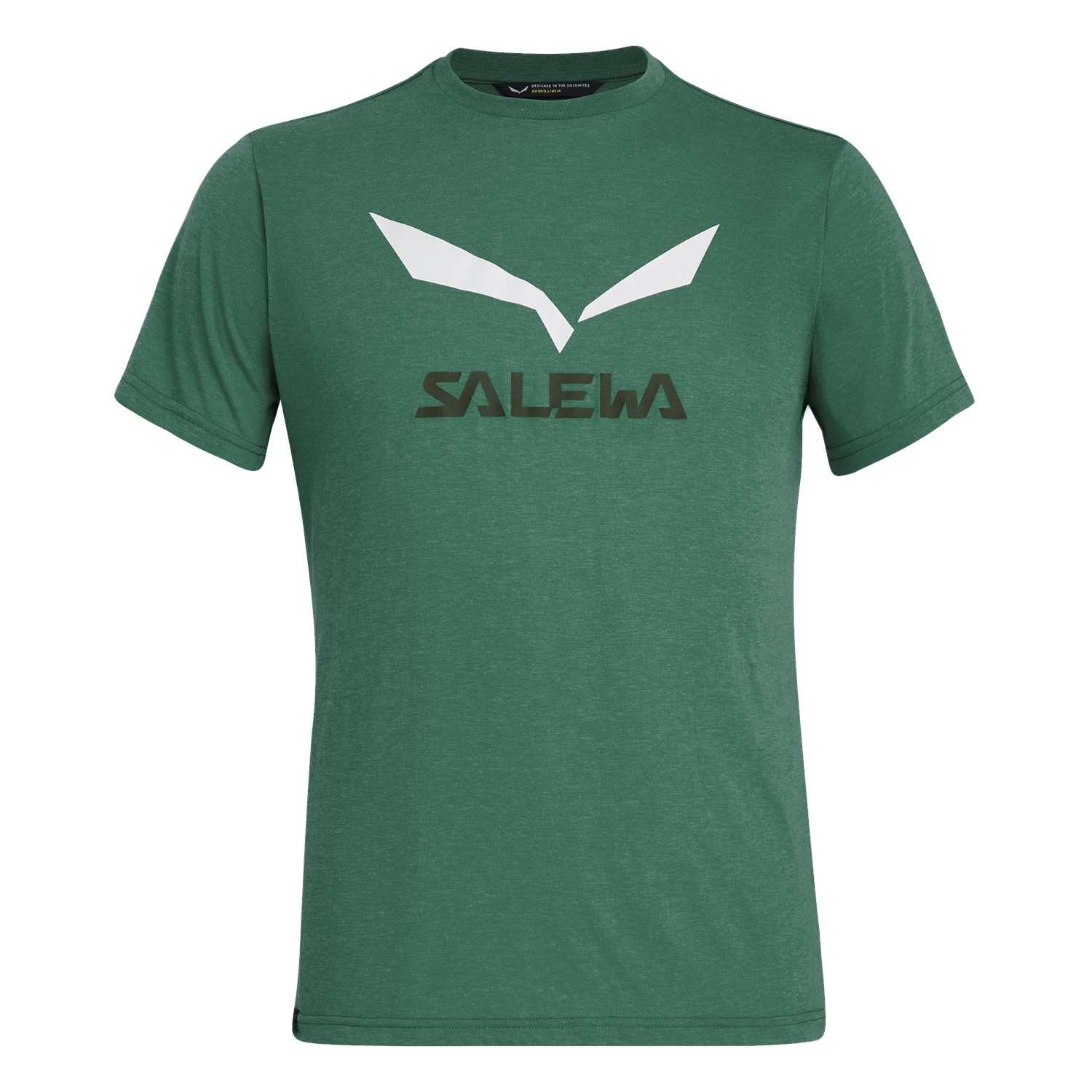 T-Shirts Salewa Solidlogo Drirelease® Homem Verdes 751WVXAKI